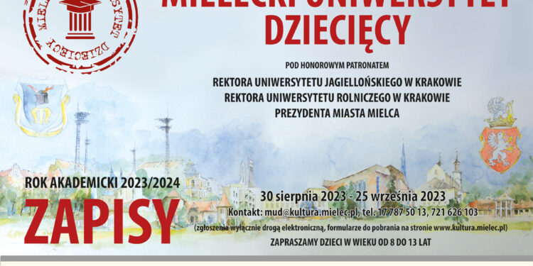 Mielec: Trwa rekrutacja na Mielecki Uniwersytet Dziecięcy.