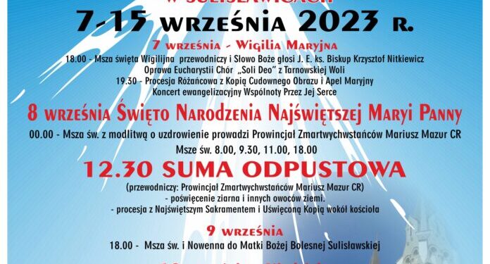 Sulisławice: Będą pielgrzymować do Matki Bożej Bolesnej.