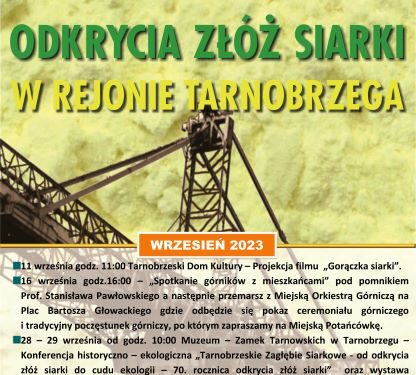 Tarnobrzeg. Trwają obchody ,,Roku pamięci górników i pracowników Tarnobrzeskiego Zagłębia Siarkowego”