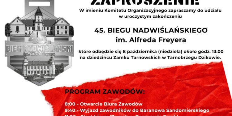 Tarnobrzeg: 45 Bieg Nadwiślański im. Alfreda Freyera 7-8 października