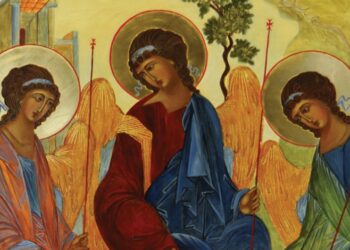 Elżbieta Długosz z wystawą ikon w Mielcu.