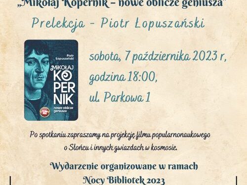 Sandomierz: Noc Bibliotek z Mikołajem Kopernikiem w roli głównej.