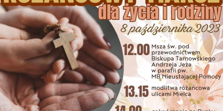 Mielec:  Różańcowy Diecezjalny Marsz dla Życia i Rodziny