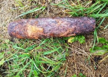 Baranów Sandomierski: Pocisk z czasów wojny na prywatnej posesji