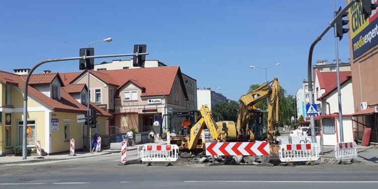Tarnobrzeg. Tymczasowe utrudnienia na ulicach Dąbrowskiej i Moniuszki