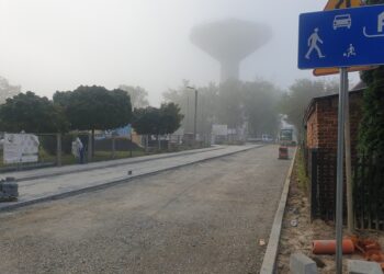 Tarnobrzeg.  Na ulicy Rusinowskiego będą kładli asfalt