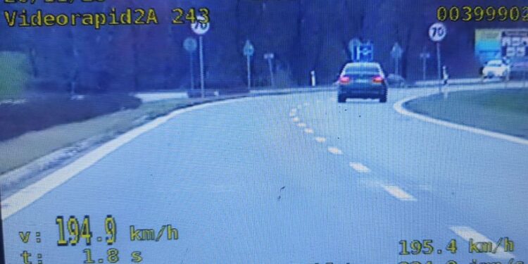 Tarnobrzeg: O 100 km/h za szybko