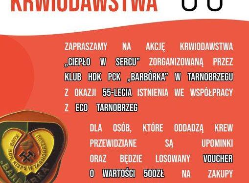 Tarnobrzeg. Akcja krwiodawstwa „Ciepło w sercu”