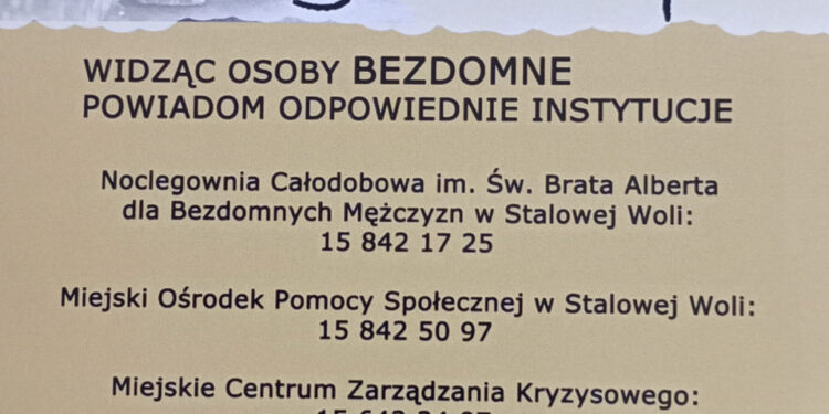 Stalowa Wola: W MOPS spotkanie w sprawie bezdomnych w czasie chłodów