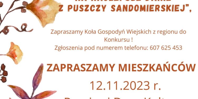 Przyszów: W niedzielę konkurs na najlepsze dania z Puszczy Sandomierskiej