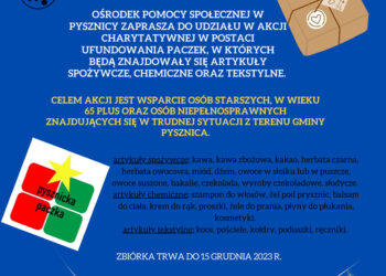Pysznica: Ruszyła Pysznicka Paczka RAZEM W ŚWIĘTA