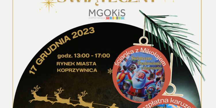 Koprzywnica: Świąteczny kiermasz z prawdziwą karuzelą.