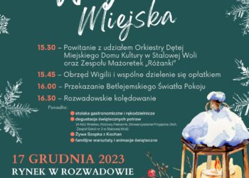 Stalowa Wola: Wigilia Miejska na Rynku w Rozwadowie
