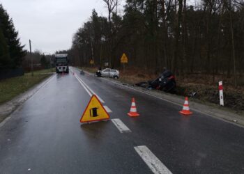 Mielec: Zablokowana droga wojewódzka relacji Mielec-Tarnów