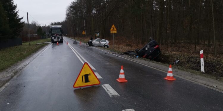 Mielec: Zablokowana droga wojewódzka relacji Mielec-Tarnów