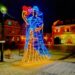 Sandomierz: Walentynkowe iluminacje cieszą zakochanych.
