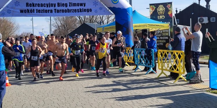 Tarnobrzeg. Rekreacyjnie pobiegli wokół jeziora
