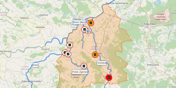 Mielec: Wprowadzono pogotowie przeciwpowodziowe