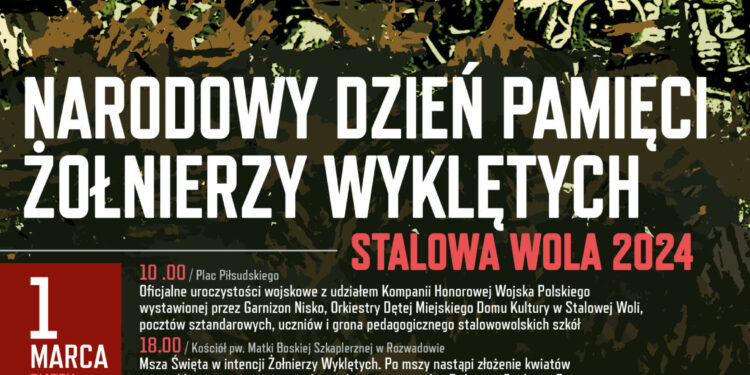 Stalowa Wola: W ten piątek ruszają dwudniowe obchody Dnia Pamięci Żołnierzy Wyklętych