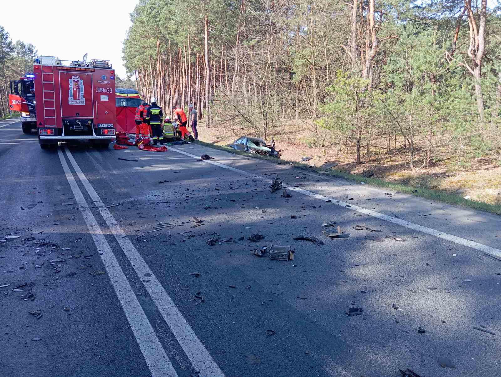 Tarnobrzeg/Grębów: Poważny wypadek na drodze wojewódzkiej nr 871