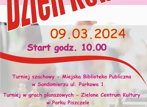 Sandomierz: W sobotę rozgrywki szachowe i planszówkowe z okazji Dnia Kobiet.