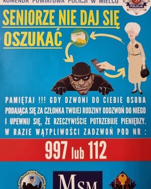 Mielec: Kolejny oszukany senior