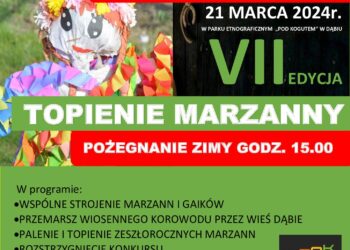 Dąbie: Topienie marzanny – pożegnanie zimy.