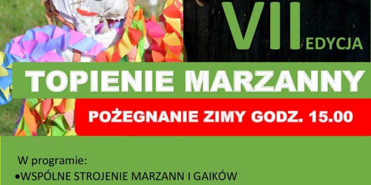 Dąbie: Topienie marzanny – pożegnanie zimy.