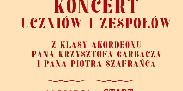 Stalowa Wola: Dziś koncert akordeonowy w PSM