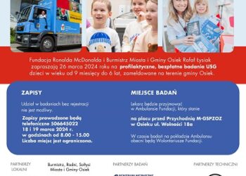 Osiek: Bezpłatne badania USG dzieci