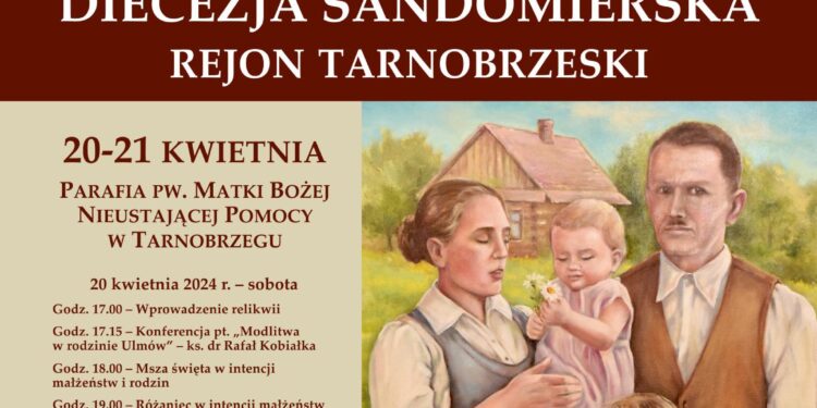 Region: Peregrynacja relikwii błogosławionej rodziny Ulmów.