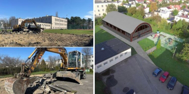 Stalowa Wola: Ruszyły prace przy budowie hali sportowej PSP 1