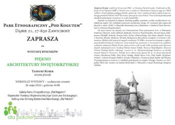 Dąbie: Wernisaż wystawy rysunków Tadeusza Kurka „Piękno architektury świętokrzyskiej”.