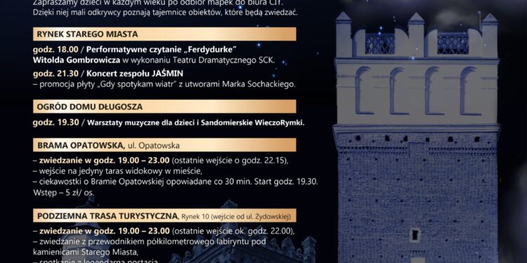 Sandomierz: Noc Muzeów z Sandomierskim Centrum Kultury.