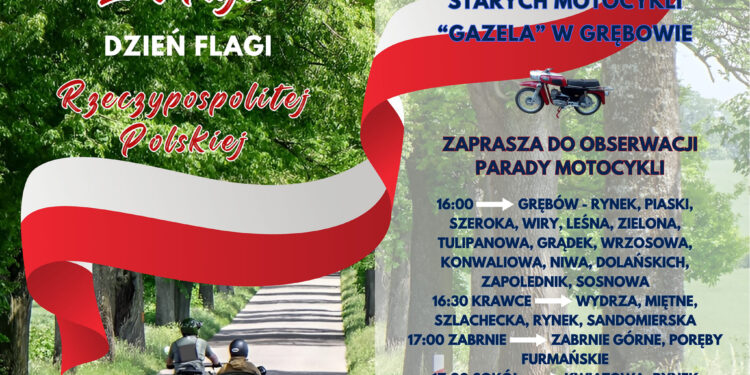 Grębów. Miłośnicy starych motocykli uczczą Dzień Flagi RP
