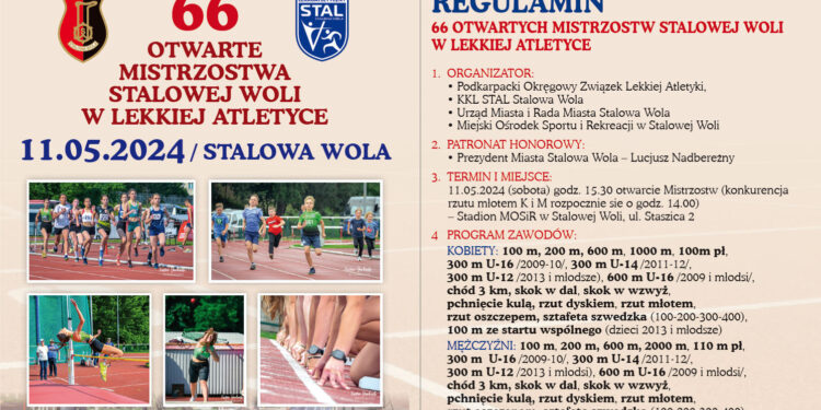 Stalowa Wola: W sobotę 66. Otwarte Mistrzostwa Stalowej Woli w Lekkiej Atletyce