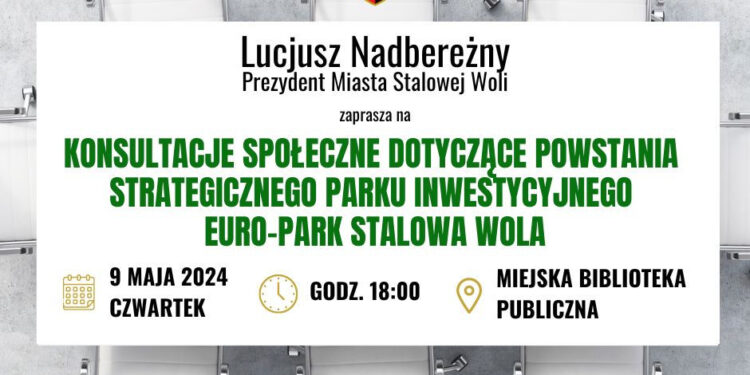 Stalowa Wola: Uwaga dziś konsultacje z mieszkańcami ws Strategicznego Parku Inwestycyjnego