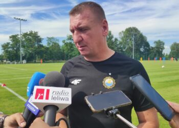 Mielec: Kadra PGE FKS Stal Mielec podczas pierwszego treningu