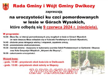 Góry Wysokie: Uczcza pamięć Polaków pomordowanych przez Niemców w lesie 17 czerwca 1940 roku.