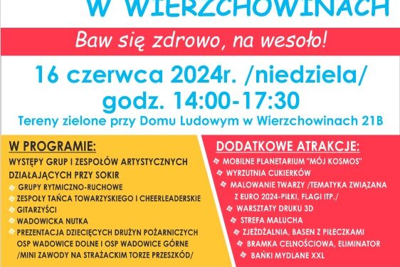 Wadowice Górne: Gminny Dzień Dziecka w Wierzchowinach