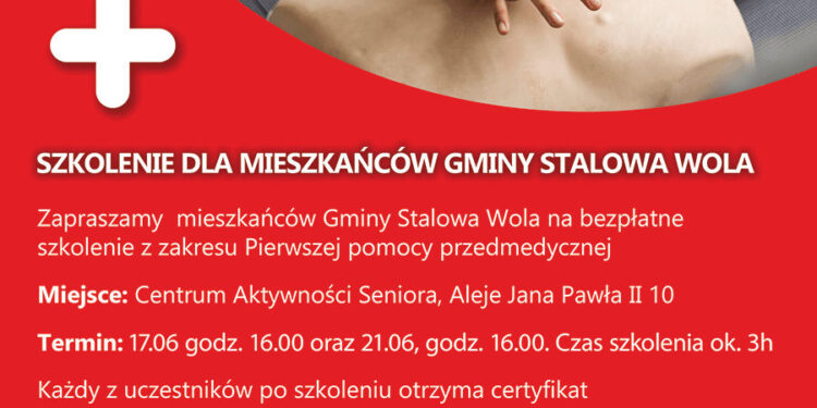 Stalowa Wola: Ruszyły bezpłatne szkolenia dla mieszkańców z pierwszej pomocy