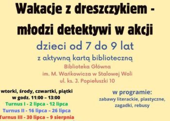 Stalowa Wola: Ruszyły zapisy na wakacje z dreszczykiem w MBP