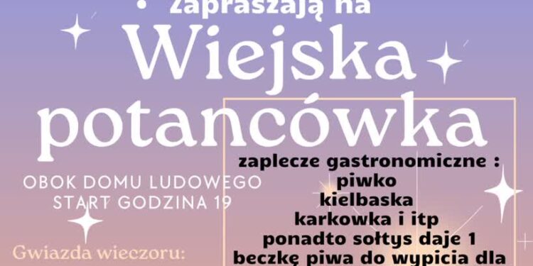 Skowierzyn: W sobotę wiejska potańcówka
