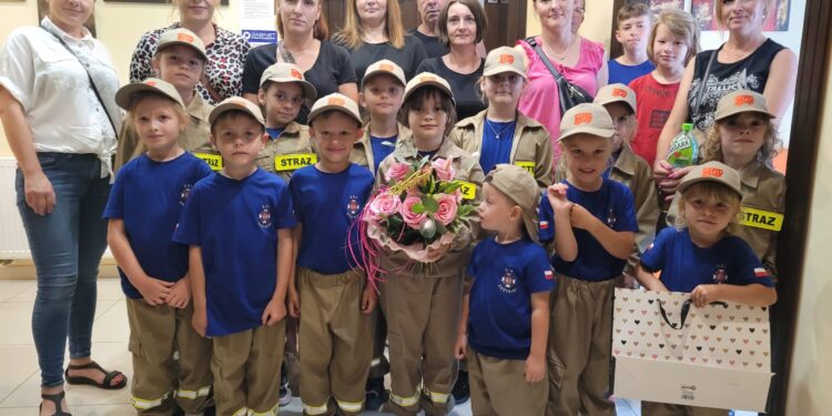 Sandomierz: Mali strażacy świętowali z nami Dzień Dziennikarza.