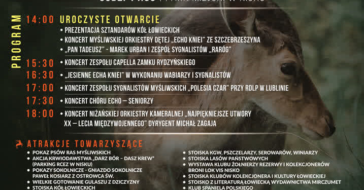 Nisko: W tę niedzielę Festiwal Kultury Łowieckiej