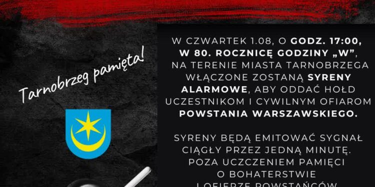 Tarnobrzeg: Syreny w godzinę „W”