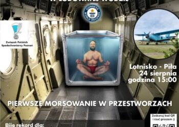 Polska. Tarnobrzeżanin będzie morsował na pokładzie lecącego samolotu