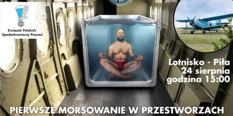 Polska. Tarnobrzeżanin będzie morsował na pokładzie lecącego samolotu