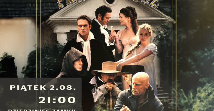 Sandomierz: Plenerowa projekcja filmu „Pan Tadeusz” na dziedzińcu Zamku Królewskiego.