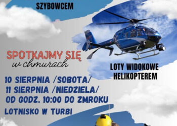 Turbia: W ten weekend  na lotnisku loty szybowcem, śmigłowcem i skoki spadochronowe